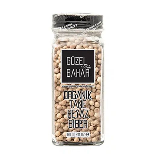 Güzel Gıda Organik Tane Beyazbiber 60gr