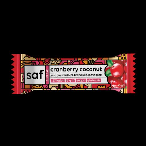 Saf - Cranberry Coconut Slim  Bar 50 gr