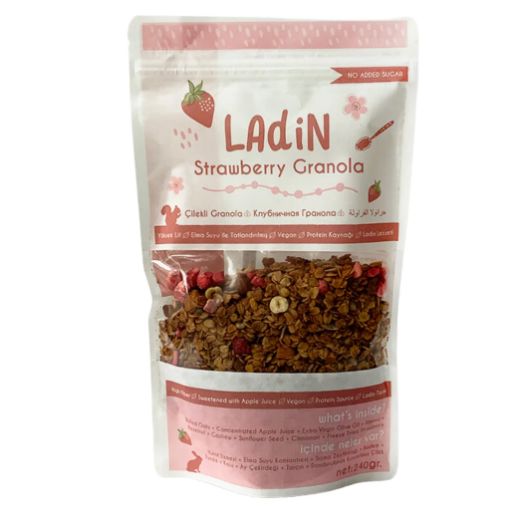 Ladin Çilekli Granola 240g resmi