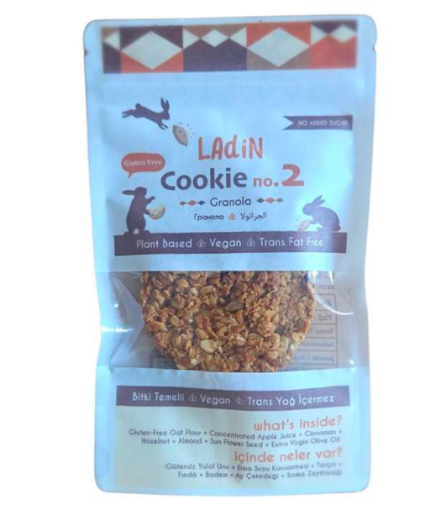 Ladin Glutensiz Cookie Granola 40g resmi