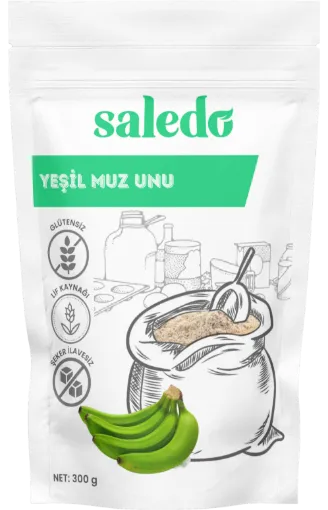 Saledo Yeşil Muz Unu 300g resmi