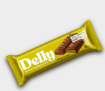 Delly Şekersiz Çikolata Kaplı, Bademli & Muzlu Bar 35g resmi