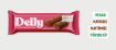 Delly Şekersiz Çikolata Kaplı Bademli & Çilekli Bar 35g resmi