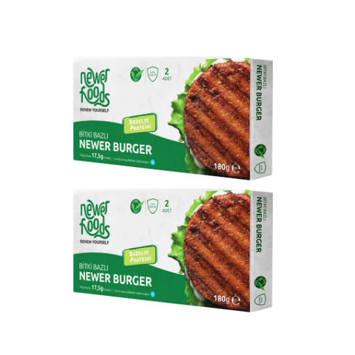 Newer Foods Bitki Bazlı Burger 180 gr