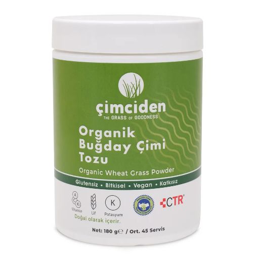 Çimciden Organik Buğday Çimi Tozu 180g resmi