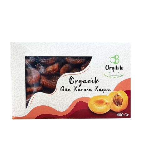 Orgibite Organik Gün Kurusu Kayısı Dizme 400gr resmi