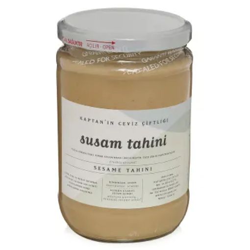 Kaptan'ın Ceviz Çiftliği Yerli Gökova Susam Tahini 650g resmi