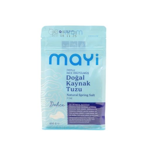 Mayi Öğütülmüş Doğal Kaynak Tuzu (İyot İlaveli) 600g resmi