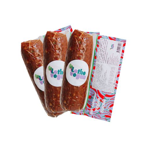 3'lü Lethe Jalapeno Şili Vegan Sucuk (3 x 150g)