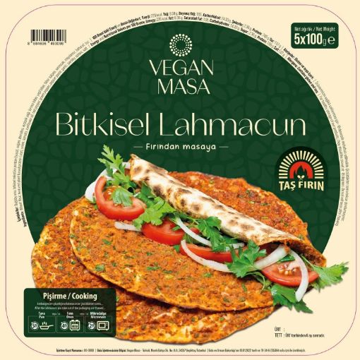 Vegan Masa Bitkisel Lahmacun 5 adet (5 x100g) resmi