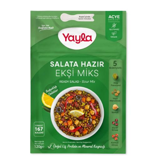 Yayla Salata Hazır Ekşi Miks 120g resmi