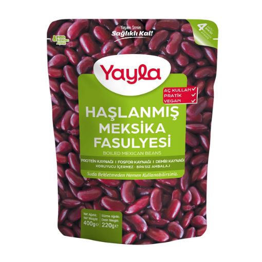 Yayla Haşlanmış Meksika Fasulyesi 400g resmi