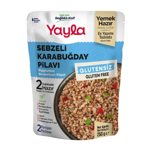 Yayla Glutensiz Sebzeli Karabuğday Pilavı 250g resmi