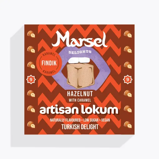 Marsel Delights Fındıklı Karamelli Lokum (9 Adet) resmi