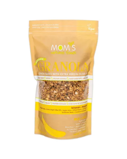 Mom's Natural Foods Muz&Ceviz Granola 360g resmi