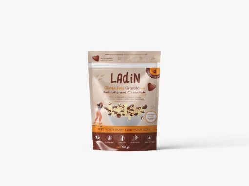 Ladin Glutensiz Prebiyotikli ve Çikolatalı Granola 240g resmi