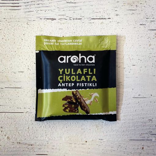 Aroha Antep Fıstıklı Yulaf Sütlü Vegan Çikolata 42g