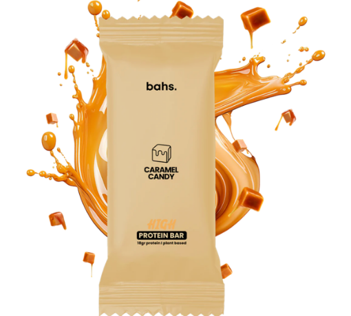 Bahs Caramel Candy High Protein Bar 60g resmi