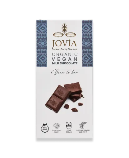 Jovia Vegan Sütlü Organik Çikolata 85g resmi