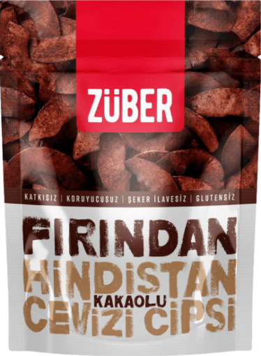 Züber Kakaolu Hindistan Cevizi Cipsi, 40g resmi