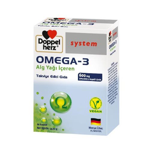 Doppelherz Vegan Omega 3 (60 Kapsül) resmi