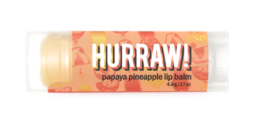 Hurraw Papaya Pineapple Lip Balm/ Papaya Ananaslı Dudak Koruyucu resmi