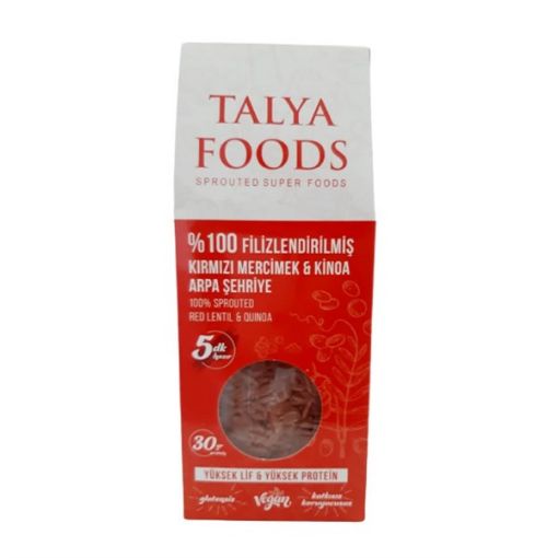 Filizlenmiş Kırmızı Mercimek Kinoa Şehriye 200gr resmi