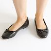 Kemal Tanca Kadın Vegan Babet Ayakkabı Siyah resmi