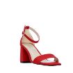 Kemal Tanca Kadın Vegan Topuklu Ayakkabı Kırmızı resmi