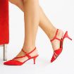 Kemal Tanca Kadın Vegan Ayakkabı Kırmızı resmi