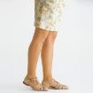 Kemal Tanca Kadın Vegan Günlük Sandalet Bej resmi