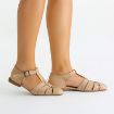 Kemal Tanca Kadın Vegan Günlük Sandalet Bej resmi