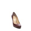 Kemal Tanca Kadın Vegan Topuklu Stiletto Ayakkabı Bordo resmi
