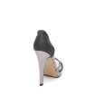 Kemal Tanca Kadın Vegan Topuklu Stiletto Ayakkabı Metalik resmi