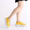Kemal Tanca Kadın Vegan Sneakers Spor Ayakkabı Sarı resmi
