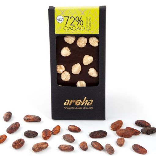 Aroha Fındıklı %72 Bitter Çikolata 110gr