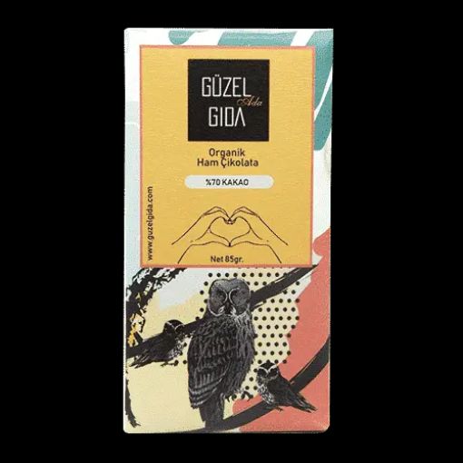 Güzel Gıda Organik Sade Çikolata Bar 85gr