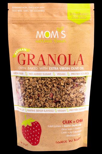 Mom's Natural Foods ÇİLEK - CHIA GRANOLA 360gr