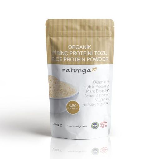 Naturiga Organik Pirinç Proteini Tozu 250 g Ekonomik Boy
