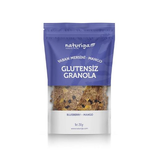 Naturiga Glutensiz Yaban mersini & Mango Vegan Granola 250 g