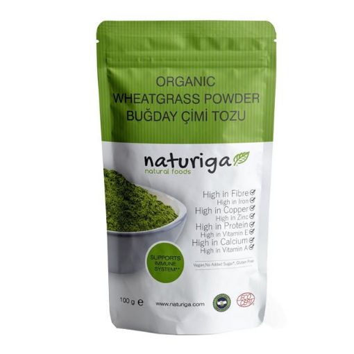 Naturiga Organik Buğday Çimi Tozu 100g resmi