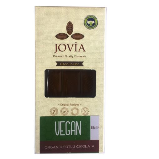 Jovia Organik Sütlü Vegan Çikolata 85g