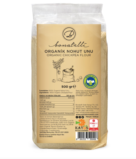  Bonatelli Nohut Unu (Organic Chickpea Flour) 500 gr resmi