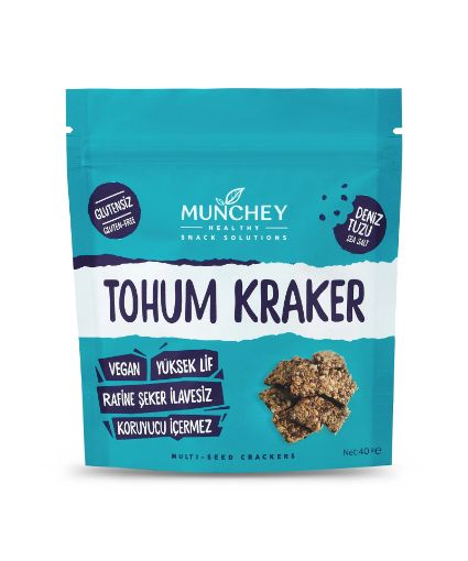 Munchey Sade Tohum Kraker 40g