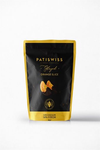 Patiswiss Bitter Çikolatalı Portakal Dilimi 80g