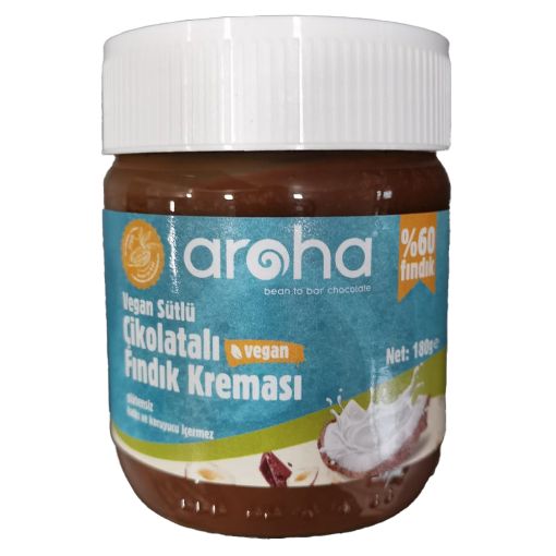 Aroha Vegan Sütlü Çikolatalı Fındık Kreması 180g