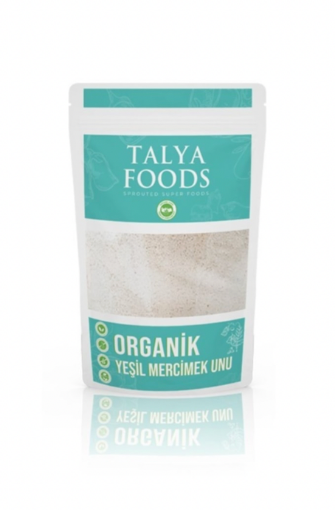 Talya Foods Organik Filizlendirilmiş Yeşil Mercimek Unu 500 gr resmi