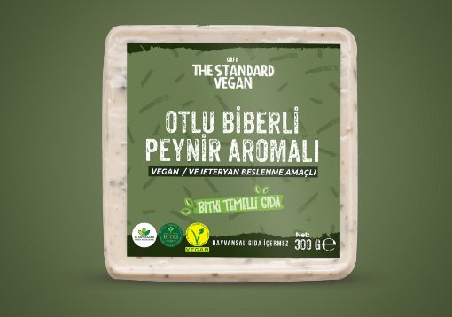 Orfa The Standard Vegan Otlu Biberli Peynir 300g resmi