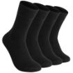 Elchee Wear Vegan ve Organik Bambu Erkek Soket Siyah Çorap 4'lü resmi