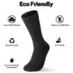 Elchee Wear Erkek Vegan ve  Cotton Siyah Çorap 6'lı resmi
